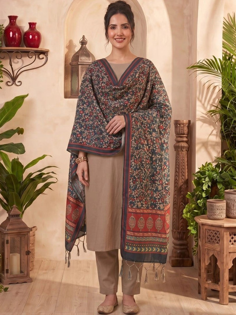 LUMIN KNOT Printed Kalamkari Dupatta