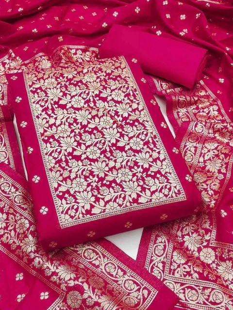 Dhaaga Ghar Art Silk Unstitched Dress Material