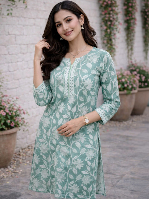 Moda Rapido Women Floral Printed Kurta - Image 4