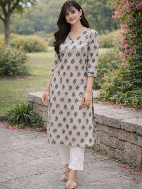 Moda Rapido Women Ethnic Motifs Printed Indie Prints Kurta