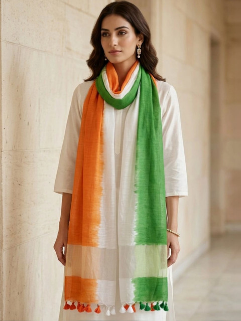 Dupatta Bazaar Colourblocked Dupatta - Image 6