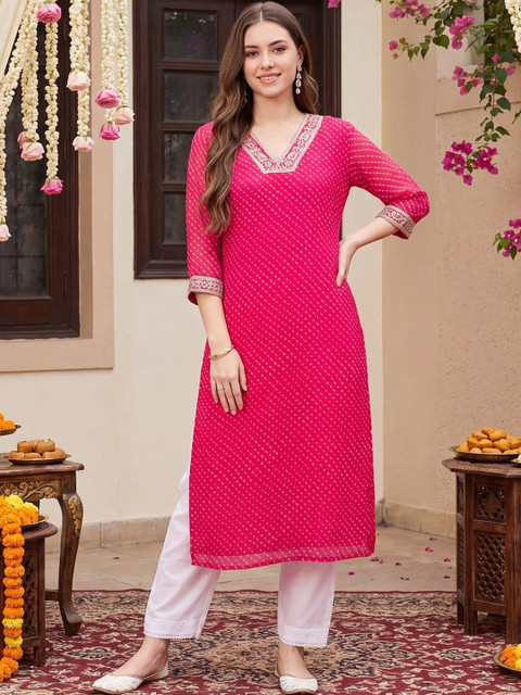 Indo Era Women Thread Work Kurta - Image 6