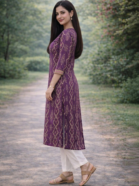 Moda Rapido Women Ethnic Motifs Printed Kurta - Image 5