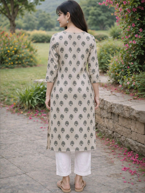 Moda Rapido Women Ethnic Motifs Printed Indie Prints Kurta - Image 2