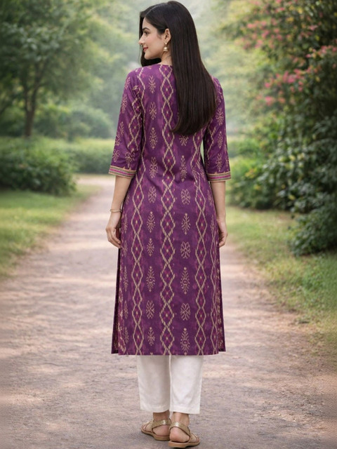 Moda Rapido Women Ethnic Motifs Printed Kurta - Image 2