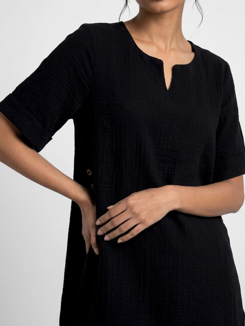 Melange by Lifestyle Women Regular Pure Cotton Kurta with Palazzos - Image 5