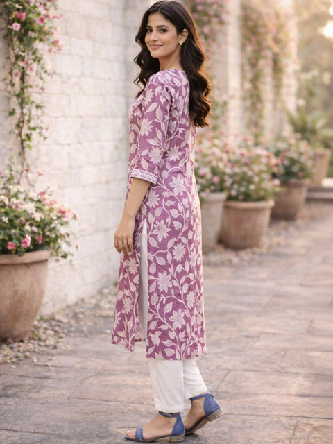 Moda Rapido Women Floral Printed Floral Kurta - Image 2
