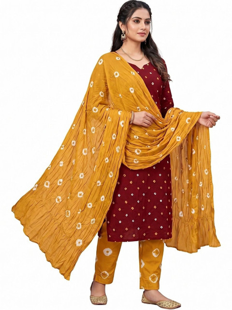 TANNU SAREE MODELING Printed Pure Cotton Unstitched Dress Material