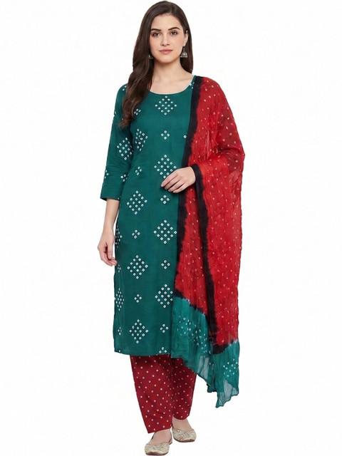 TANNU SAREE MODELING Printed Pure Cotton Unstitched Dress Material