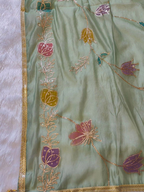 Haranozy Embroidered Semi-Stitched Dress Material - Image 6