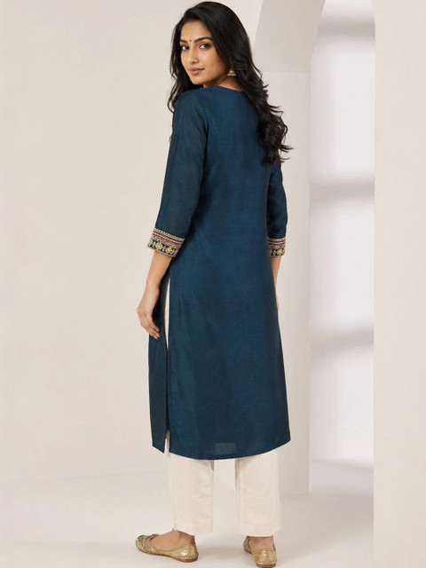 rarethread Women Embellished Thread Work Kurta - Image 6