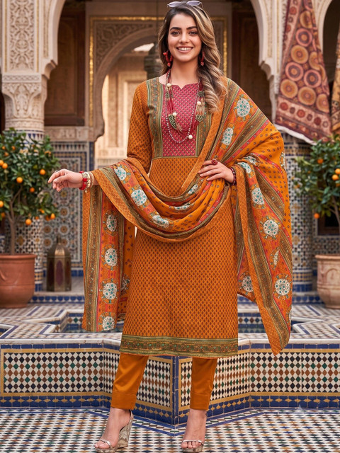 Rosaniya Printed Unstitched Dress Material