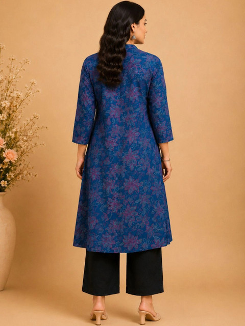 Araaha Women Floral Printed Indie Prints Kurta - Image 6
