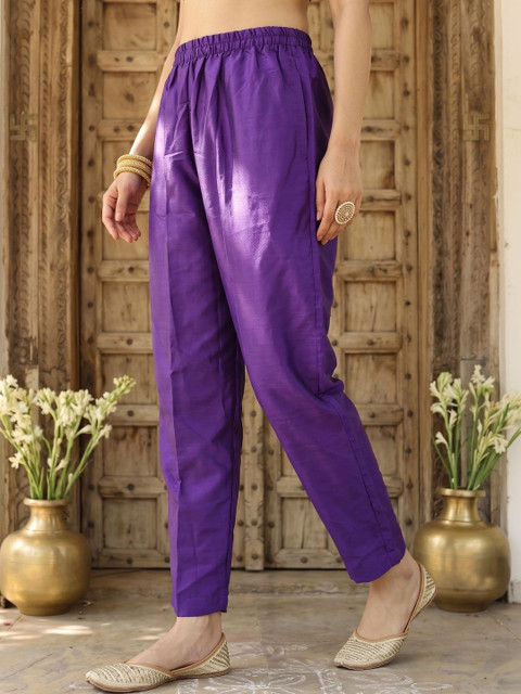 SDK FASHION Women Ethnic Motifs Embroidered Regular Thread Work Kurta with Trousers & With Dupatta - Image 7