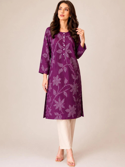 ARYA The Design Gallery Women Floral Printed Liva Blend Kurta