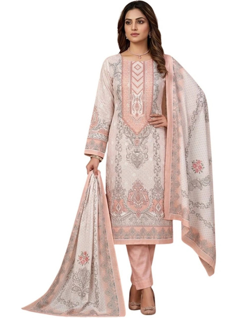 Kriti Printed Unstitched Dress Material - Image 4
