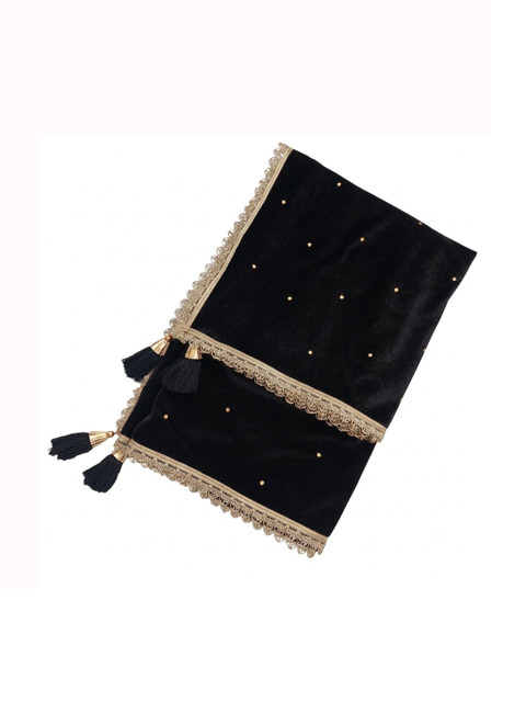 GLOBAL DRESS Velvet Blend Dupatta with Zari - Image 3