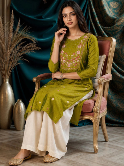 rarethread Women Embellished Sequinned Kurta - Image 5