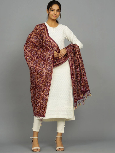 Ravaiyaa Printed Bandhani Dupatta