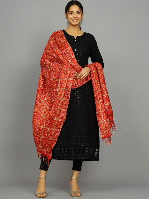 Ravaiyaa Printed Bandhani Dupatta
