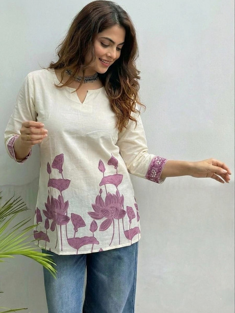 Zyla Women Floral Printed Kurta