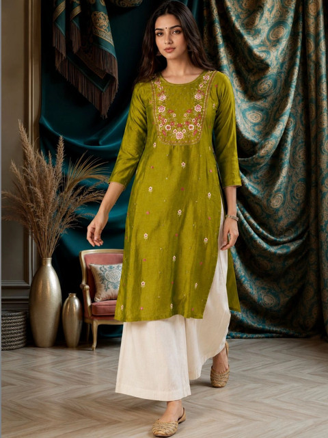 rarethread Women Embellished Sequinned Kurta - Image 6