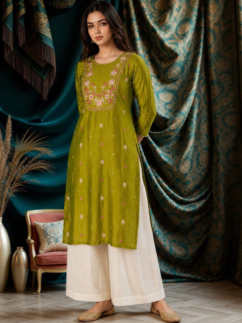rarethread Women Embellished Sequinned Kurta - Image 4