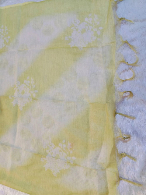THE ASSTAG Printed Linen Semi-Stitched Dress Material - Image 5