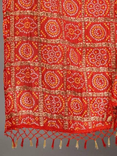 Ravaiyaa Printed Bandhani Dupatta - Image 5