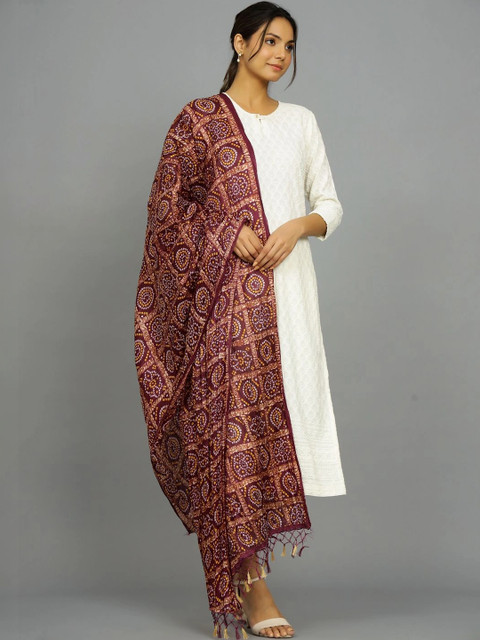 Ravaiyaa Printed Bandhani Dupatta - Image 6
