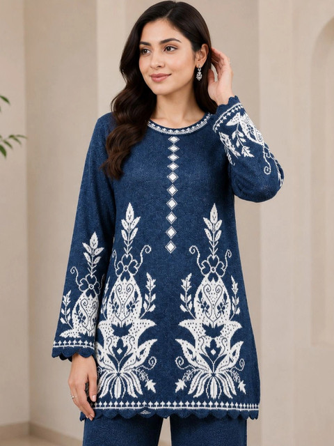 MAGKNIT Embroidered Tunic with Trousers - Image 2