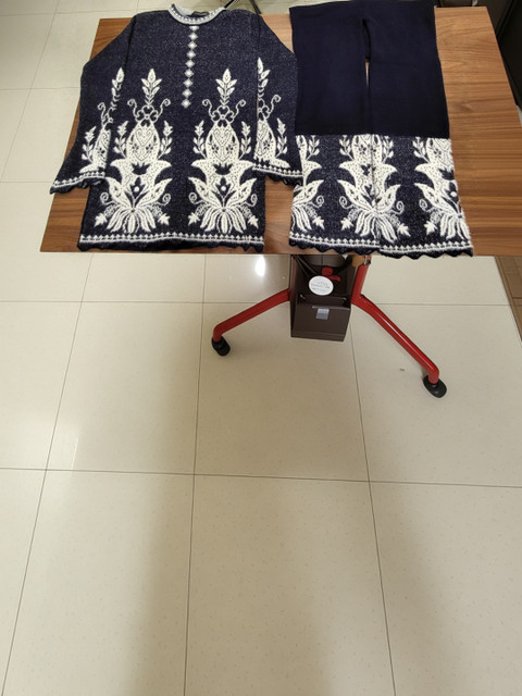 MAGKNIT Embroidered Tunic with Palazzos - Image 5