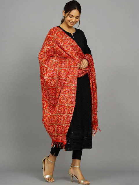 Ravaiyaa Printed Bandhani Dupatta - Image 2