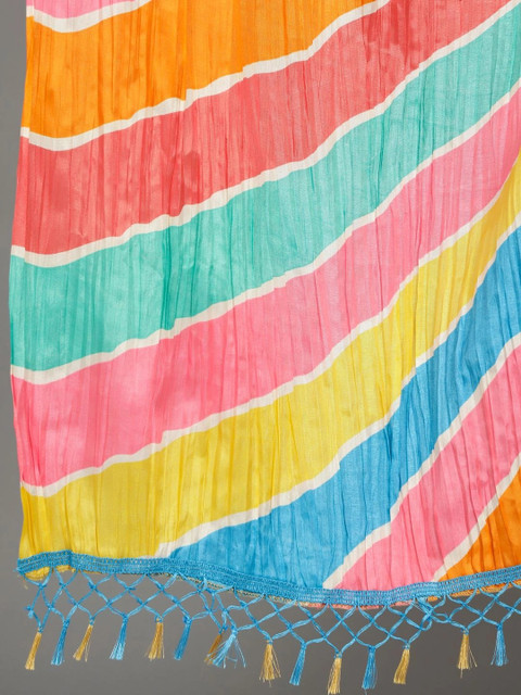 Ravaiyaa Printed Leheriya Dupatta - Image 5