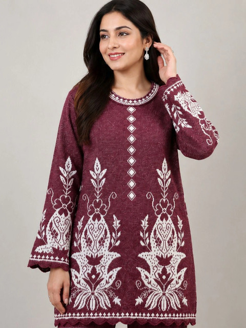 MAGKNIT Embroidered Tunic with Trousers - Image 2