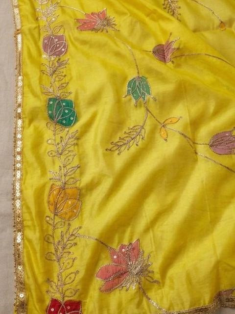 THE ASSTAG Embroidered Semi-Stitched Dress Material - Image 3