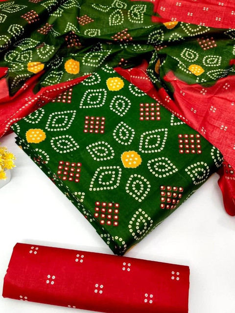 Keshar Printed Unstitched Dress Material - Image 6