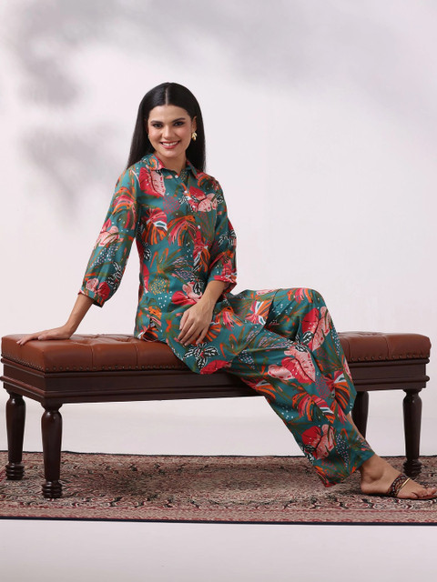 Shree Tropical Printed Shirt with Trousers