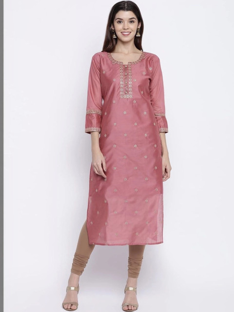 rarethread Women Ethnic Motifs Embroidered Thread Work Kurta