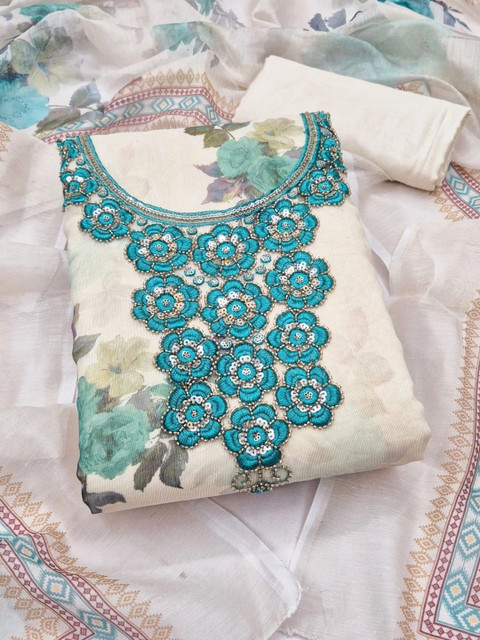 Dhaaga Ghar Embroidered Unstitched Dress Material