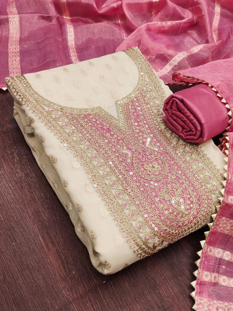 Dhaaga Ghar Embroidered Unstitched Dress Material