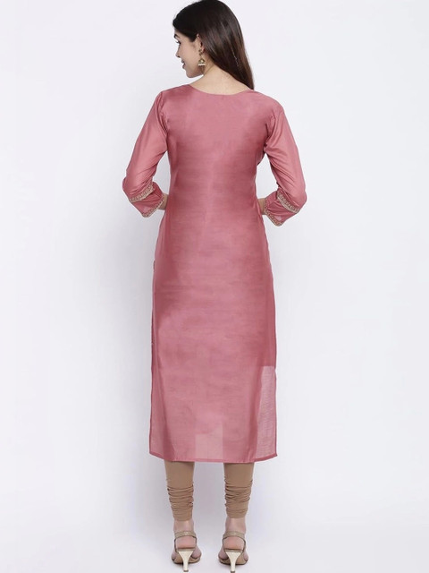 rarethread Women Ethnic Motifs Embroidered Thread Work Kurta - Image 5