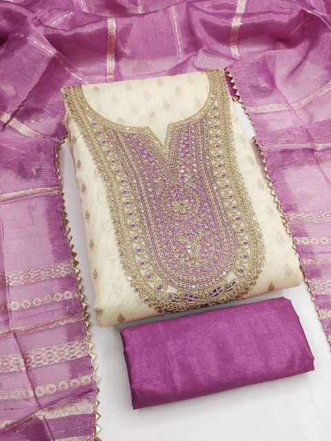Dhaaga Ghar Embroidered Unstitched Dress Material - Image 2