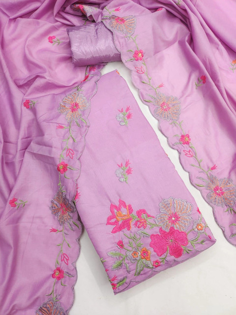 Dhaaga Ghar Embroidered Unstitched Dress Material - Image 2
