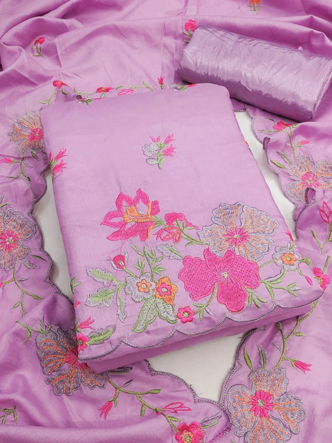 Dhaaga Ghar Embroidered Unstitched Dress Material