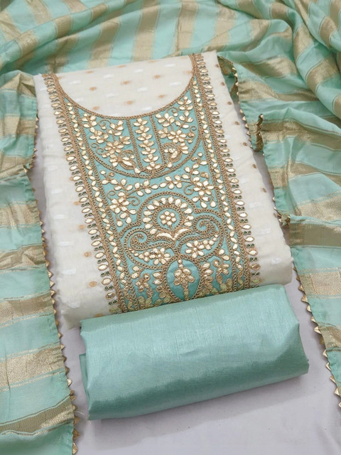 Dhaaga Ghar Embroidered Unstitched Dress Material