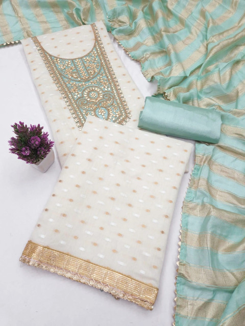 Dhaaga Ghar Embroidered Unstitched Dress Material - Image 2