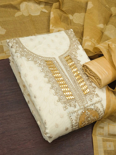 Dhaaga Ghar Embroidered Unstitched Dress Material - Image 2