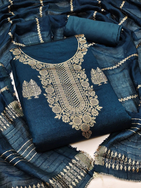 Dhaaga Ghar Embroidered Unstitched Dress Material
