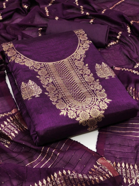 Dhaaga Ghar Embroidered Unstitched Dress Material